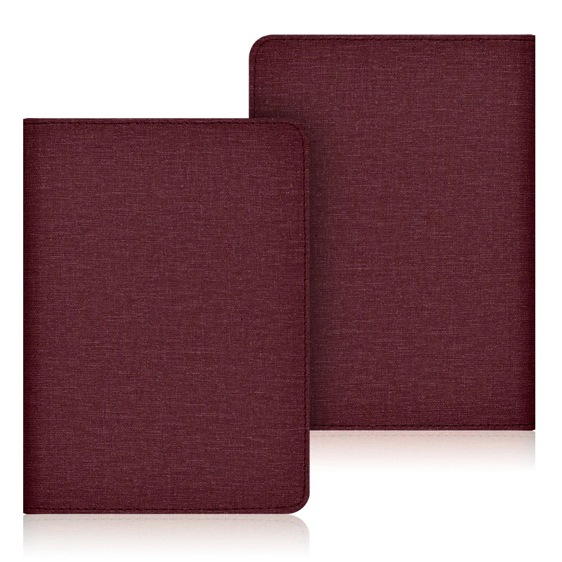 Compact 6-Inch PU Leather E-Reader Case with Hand Strap, Stand, and Card Slot