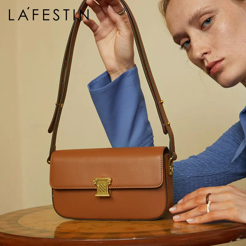LA FESTIN-Sac à Bandoulière En Cuir Pour Femme, Marque De