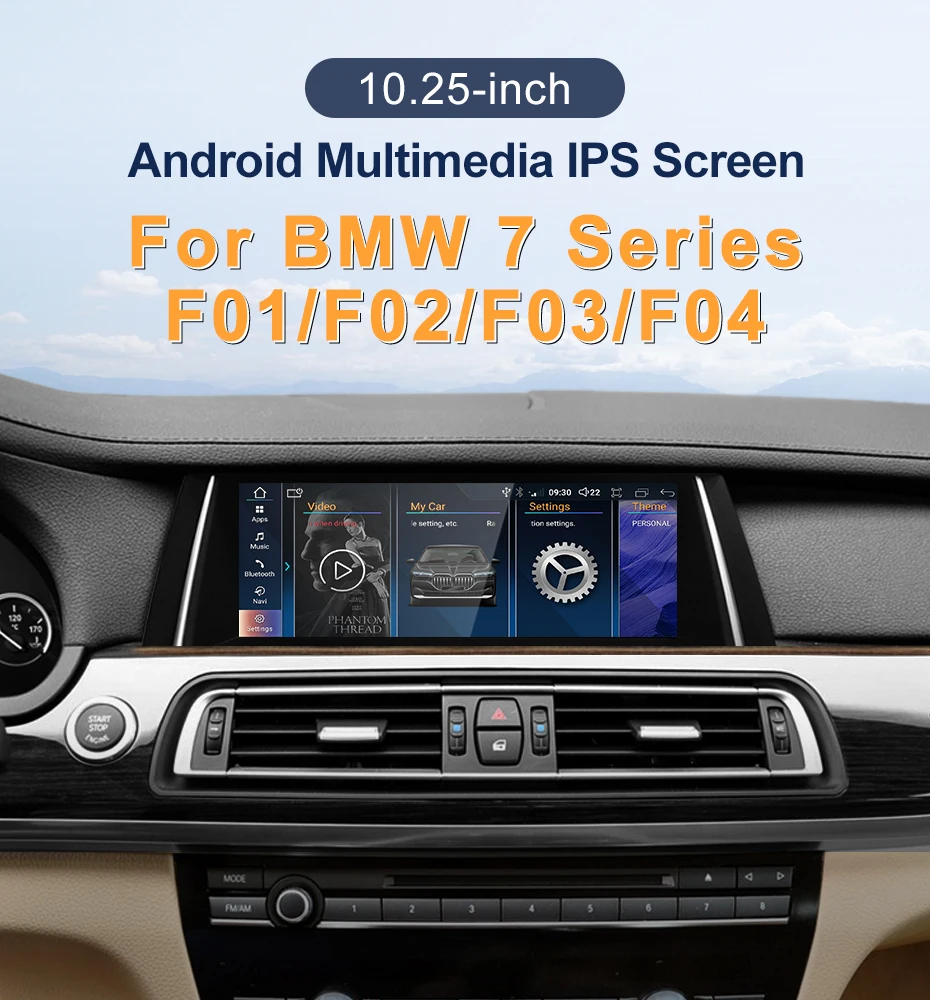 New ID6 ID7 ID8 UI 10.25incH Android System Wireless Carplay AUTO For BMW 7Serie