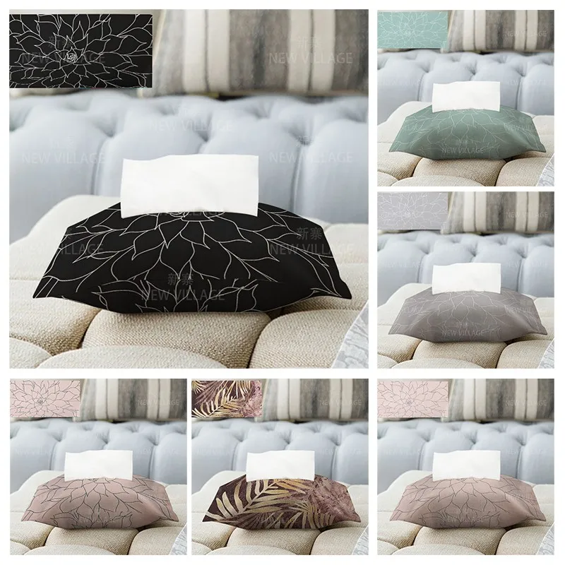 Tissue Box Home decoraction fabric tissue box tissue case car holder cover bag retro Textiles cloth bag storage boxes