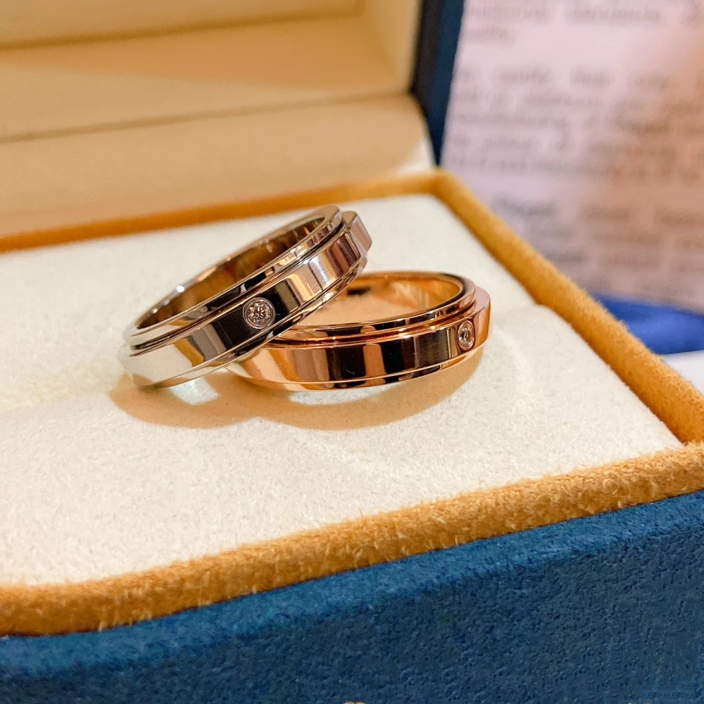 

2022 Simple Fashion Versatile Single Diamond Ring For Man Women Lovers Anniversary Gifts Elegant Luxury High Quality Jewelry.