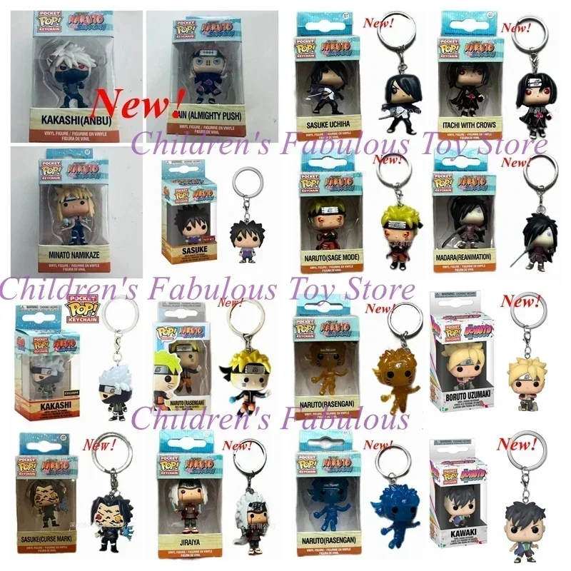 Funko Pocket Keychains Naruto Series: 22 Styles Anime Action Figures featuring Iconic Characters