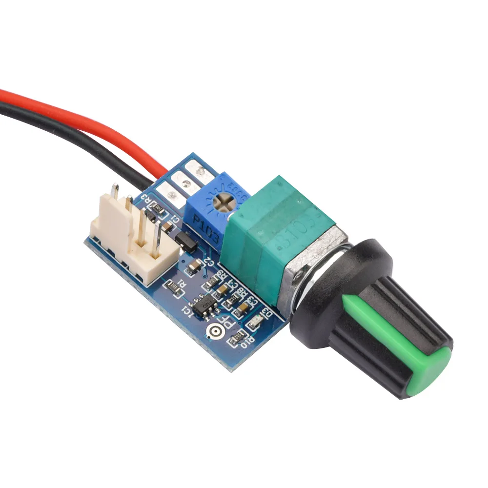 DC12V ручной 4-контактный шим-контроллер скорости вентилятора, плата ...