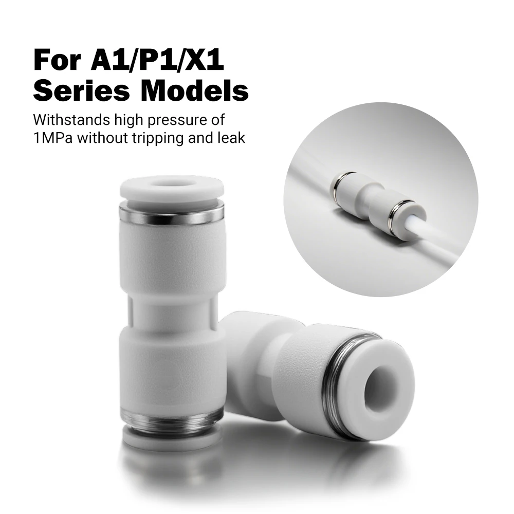 Pneumatic Fitting For Bamboo Lab X1C X1 P1P P1S 3D Printer PTFE Tube 1.75mm Filament Extruder Bamb Lab AMS Pneumatic Connector