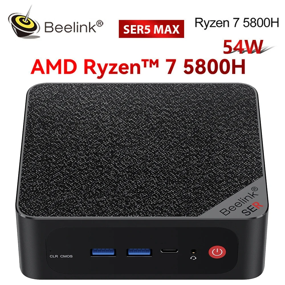 Beelink SEi12 Mini PC, Intel 12th i5-12450H(8C/12T, up to 4.4GHz), 16G DDR4  500G PCIE4.0 NVME SSD, Mini Desktop Computers Dual 4K Display/WiFi