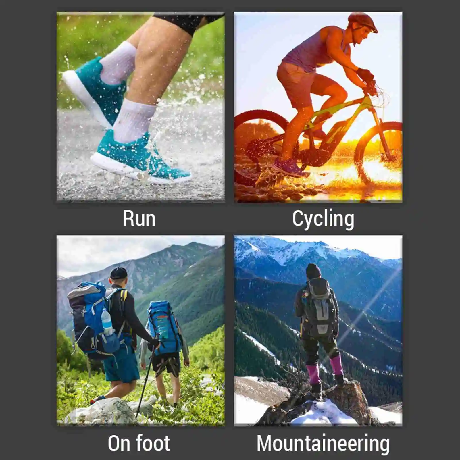 Waterproof Socks for Outdoor Activities-Long Tube Waterproof Socks for Hiking Cycle and Camping-Keep Feet Warm and Dry T