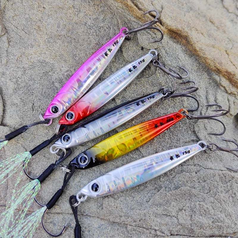 Owner GJ-85 Metal Jig Lure – 3.0 Oz Shooting Jig, Bright Zebra #19, For Shore & Saltwater Fishing - View #7