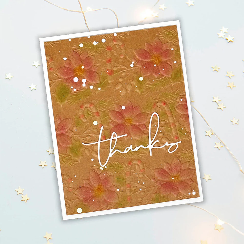 Joyful Candy Canes 3D Embossing Folder Christmas Adorning the Tree Background Pattern Templates Stencil for DIY Scrapbooking plastic embossing folder embossing folder