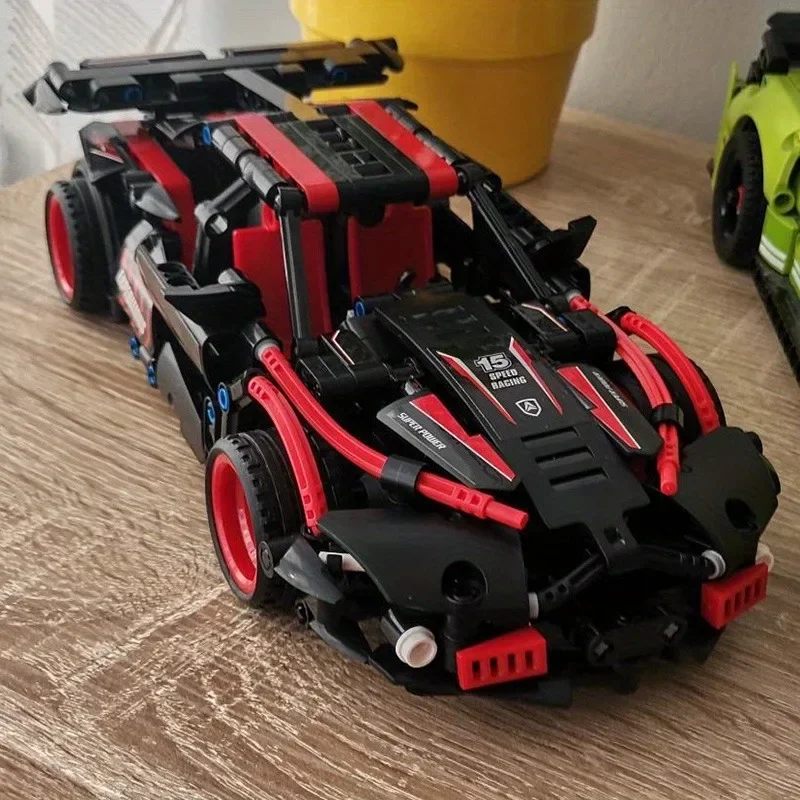 525Pcs Technical Sports Cars Super Racing Car Model Building Blocks Toys For Boys Model Car Gift