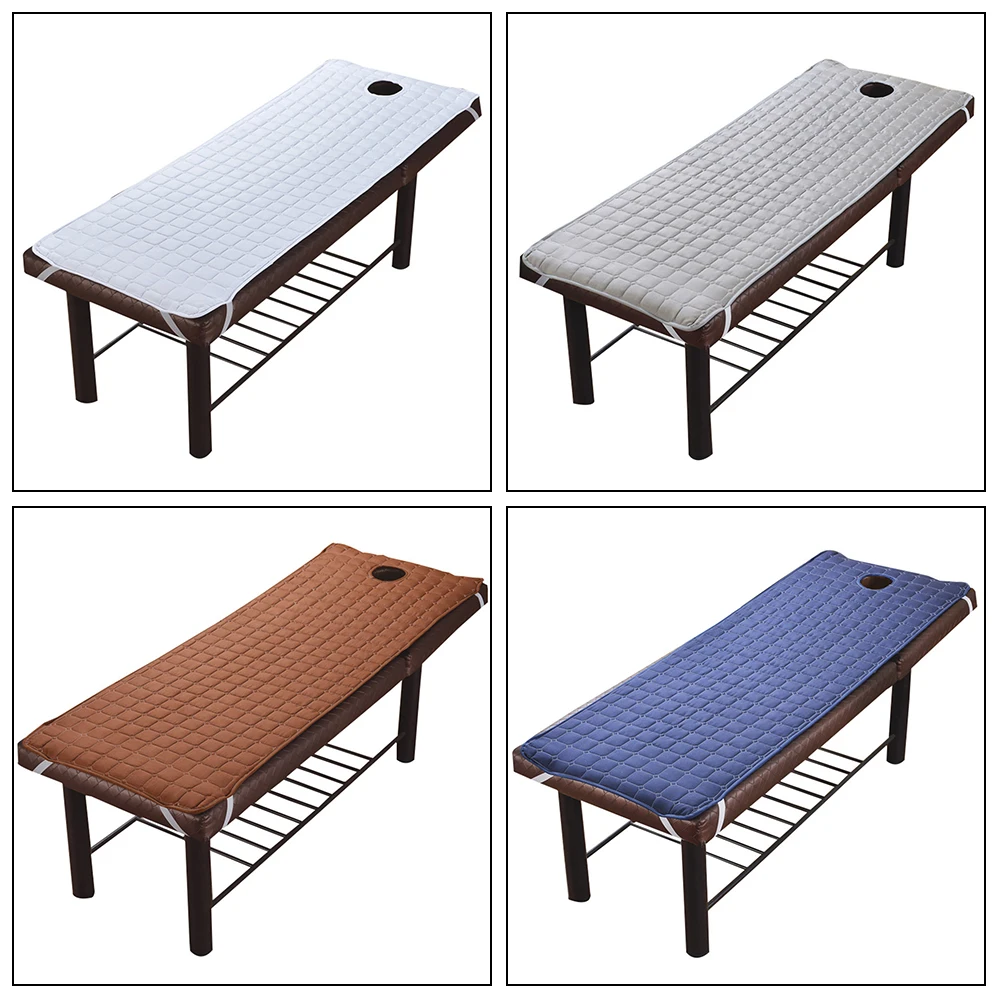 Non-slip Spa Massage Bed Table Sheet Beauty Massage Bed Mattress With Face Breath Hole Salon Mattress Sheet 3 Sizes