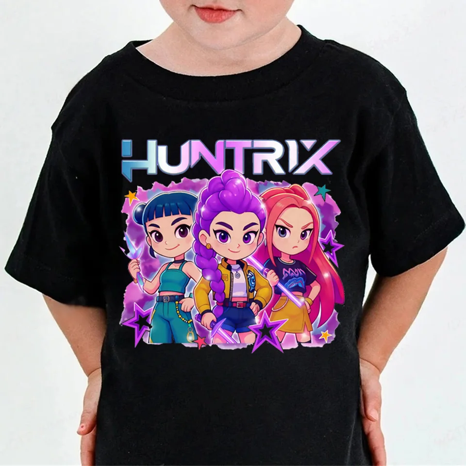 2025 T Shirt Fille Garçon D-Demon H-HHunters H-Huntrix H