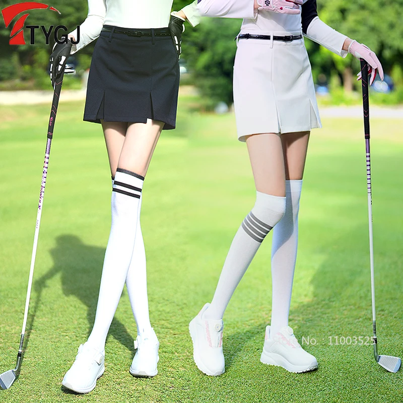 TTYGJ Golf Clothing Women Skirt Wrap Hip Skirt Tracksuit Fashion Half Skorts with Inner Short Lady Split Slim Workout Golf Skort