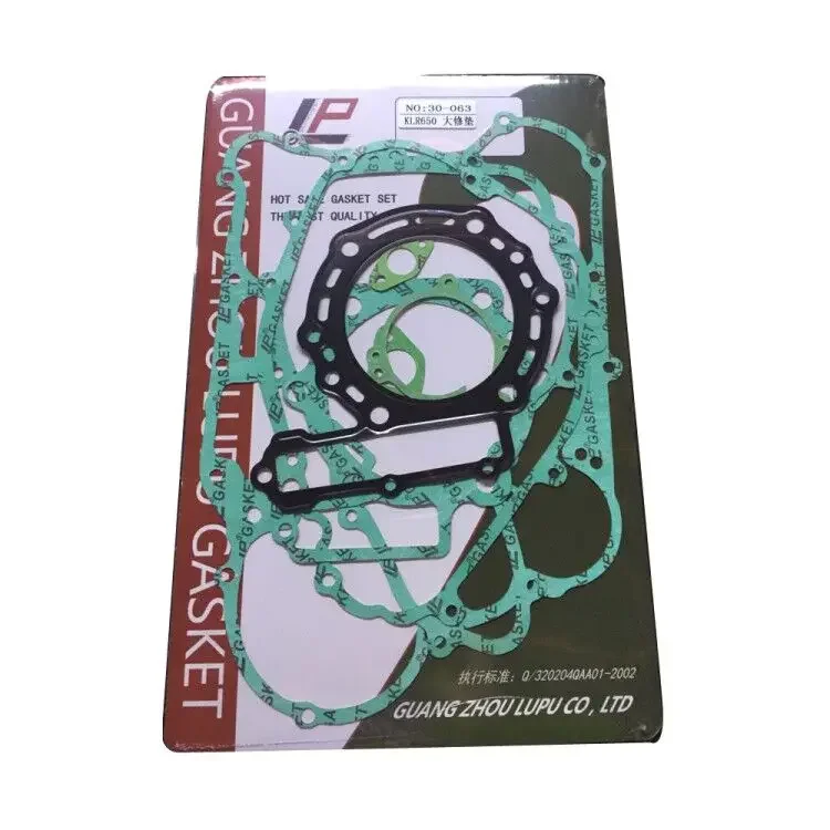Motorcycle Cylinder Head Gasket Engine Crankcase Covers Gaskets Full kit set For Kawasaki KLR650 KL650 KLR 650 Tengai 1987-2010 carburetor engine gasket kit
