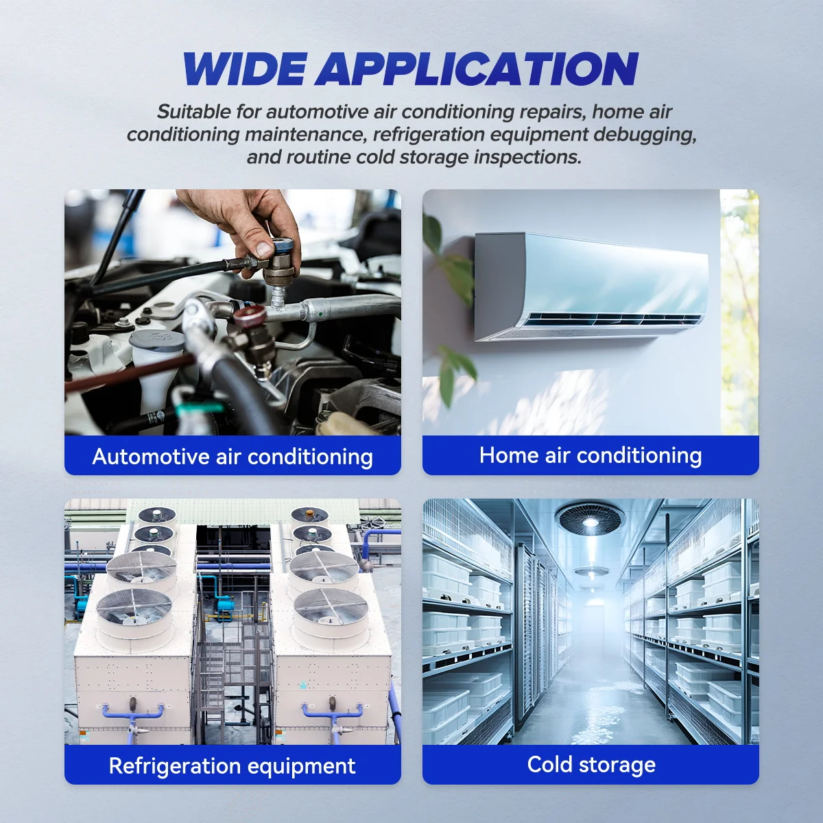 디지털 매니폴드 게이지 세트 R134a HVAC 진공 압력 테스터 공구 에어컨 냉매 누출 AC 진공 테스터 L201
