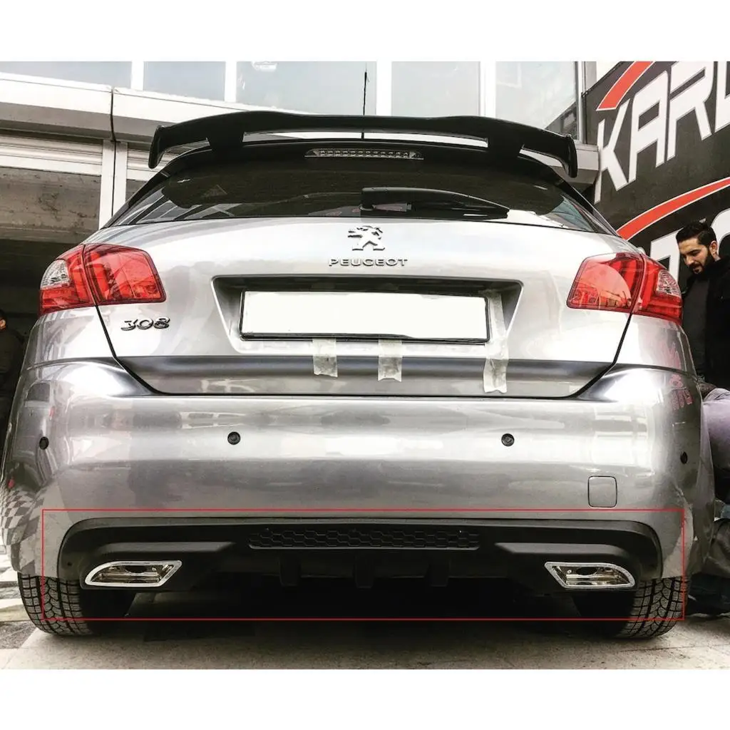 Diffuseur de parechocs arrière de voiture KIT 308, kit de carrosserie