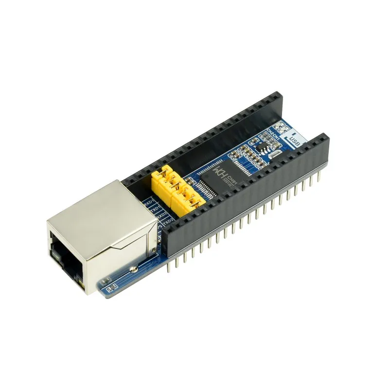 

Модуль преобразователя Raspberry Pi Pico Ethernet-UART, 10/100 м, Поддержка Ethernet, 2-канальный Ethernet-UART для Raspberry Pi Pico