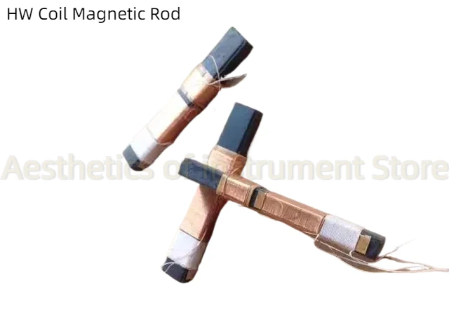 HW Antenna Magnetic Rod Radio Ferrite Antenna Magnetic Rod 10 Sets Diameter 8.3x Length 51mm with Coil