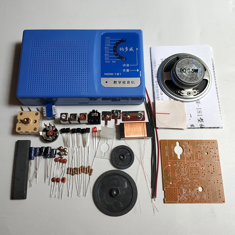 

Six-tube Superheterodyne AM Radio Kit DIY Electronic Assembly Production School Teaching Welding Training