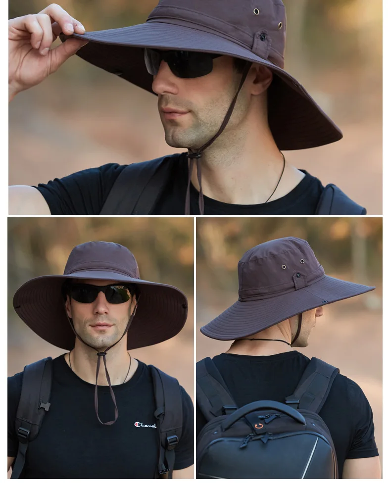 Sombrero de Montañismo de tela impermeable para hombre, sombreros