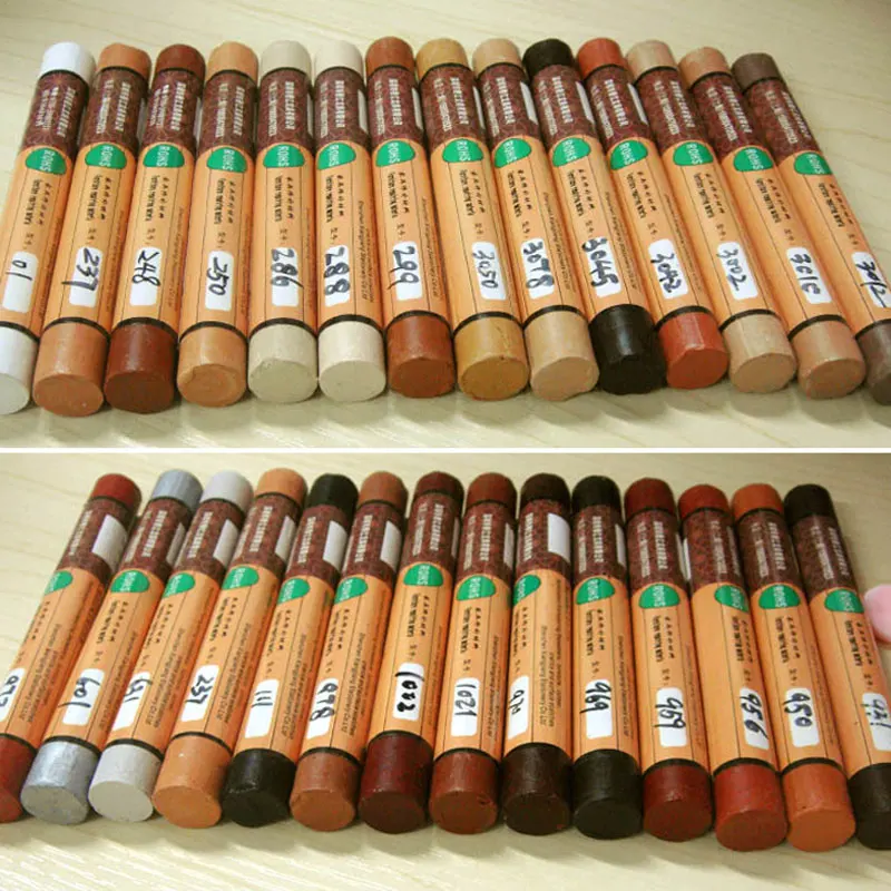 14pcs/set furniture paint floor repair floor wax crayon scratch patch paint pen wood composite repair materials wood repair kit,paint pen repair