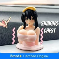 New 1/2pc Sexy Anime Shaking Boobs Console Dashboard Interior Accessory Girls Boys Adult Figure Collection Model Doll Toys 2