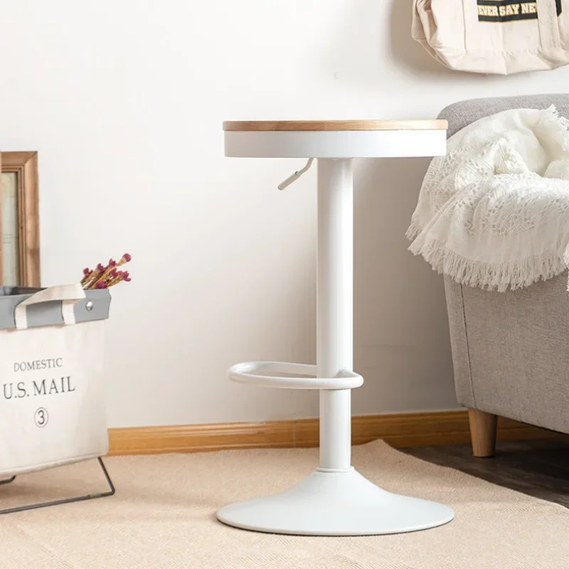 

Adjustable Rotating Stool Japanese Design Bar Seating,Elevated Heat Resistant Paint,Modern Kitchen Furniture