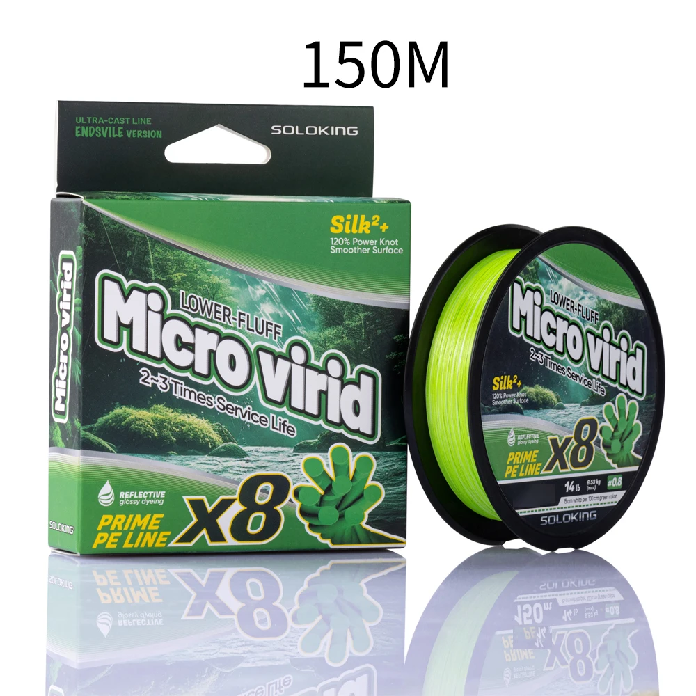 Premium Braided Fishing Line X8 Strands - Ultra Smooth Multifilament for Freshwater and Saltwater, 12lb-40lb Capacity