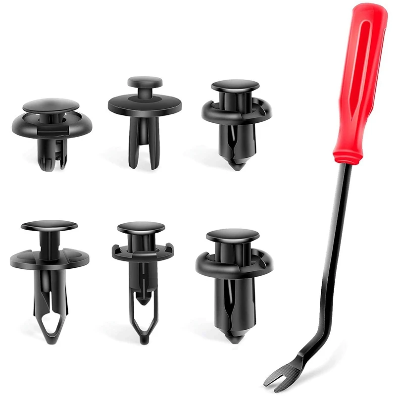 

120PCS Car Plastic Rivets Retainer 6.3Mm 8Mm 9Mm 10Mm Expansion Screws Replacement Kit Bumper Push Rivet Clips