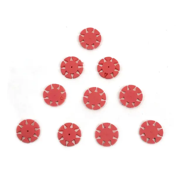 10pcs/bag Dental Endo Files Stoppers Flower Disinfection Marking Circle Endo Files Counters for