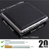 Retro Cigarette Case Smoke Box Organizer Portable Pocket Smoking Accessories Graphic Letter Pattern Daily Tobacco Storage Holder 2