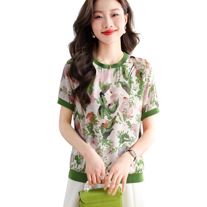 

summer short sleeve flower t shirts women floral tees summer women clothing
