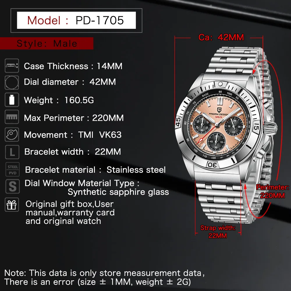 PAGANI DESIGN V2 Men Luminous Dive Quartz Fashion