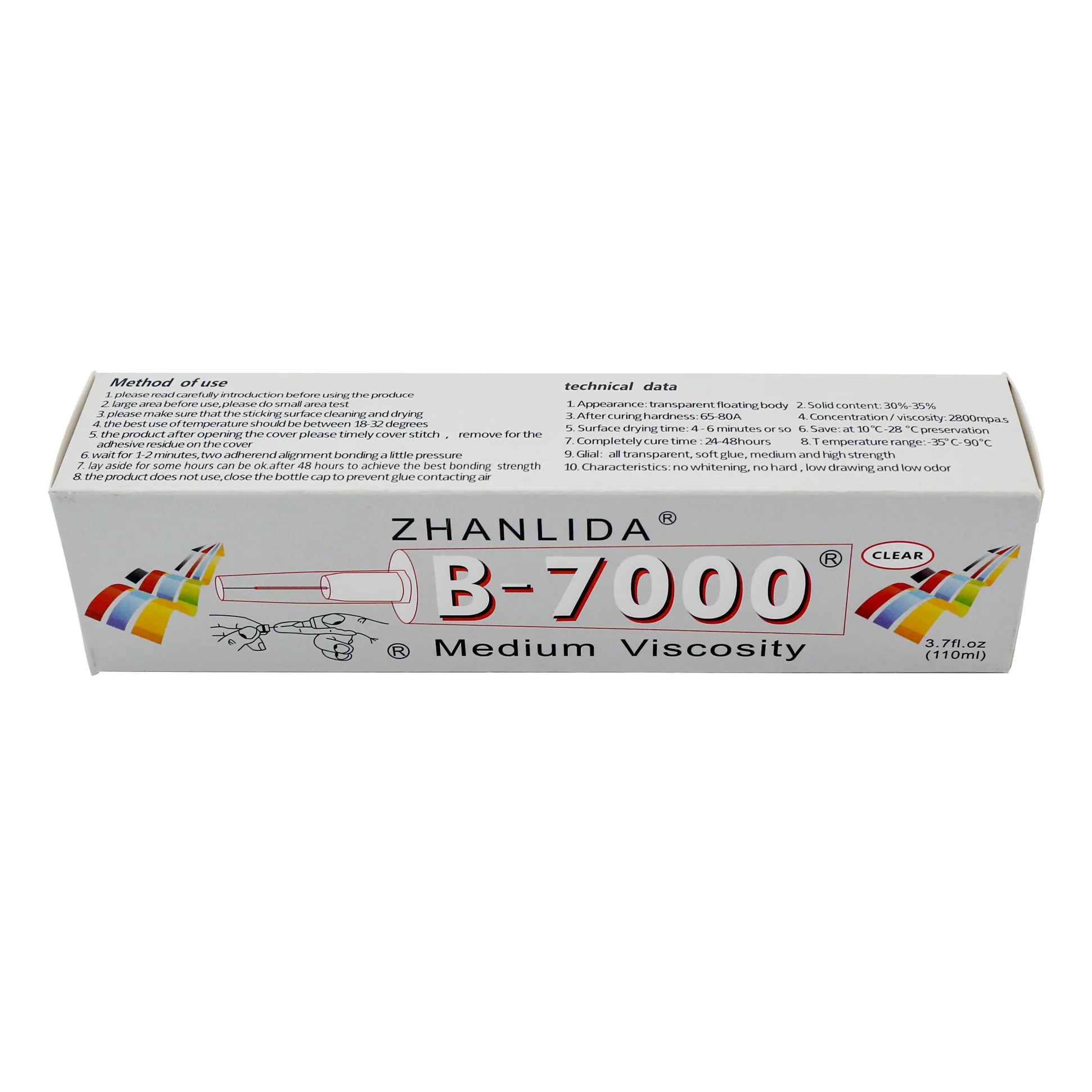 b-7000 glue 110mlTransparent Waterproof epoxy resin Adhesive for Mobile Phone screen With Precision Applicator 3