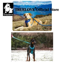חגורת חיות מחמד Truelove + מערכת רצועת חיות מחמד חבל 110cm / 200cm הכל באחד חגורת כלבים משקפת ללא משיכה עם אבזמים מתכווננים למשלוח ישיר 6