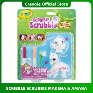 Crayola - Kit de atividades Washimals Pets para colorir e dar banho em  animais bebês com adesivos em cores pastel ㅤ, Crayola