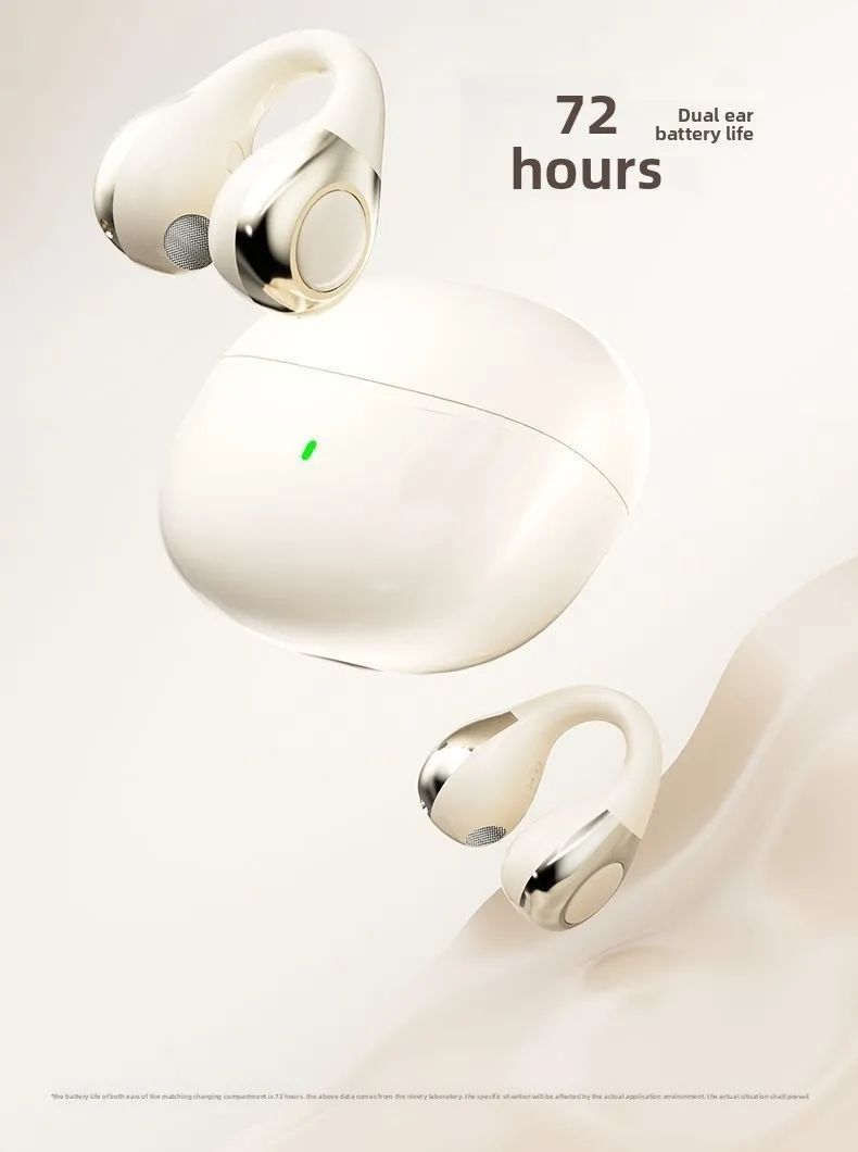 2025 New Cross-border Bluetooth Ear Clip Headphones with Long Battery Life, Open