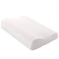 Ergonomic Memory Foam Pillow for Neck and Shoulder Pain Relief (White)