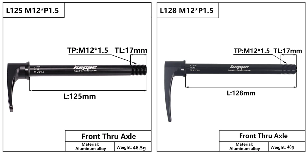 HEPPE Fahrrad Vorne Hinten Steckachse MTB Rennrad Gabel Barrel Welle 12x100 12x110 Hinten Steckachse 12x142 12x148 Quick Release – Detail 5