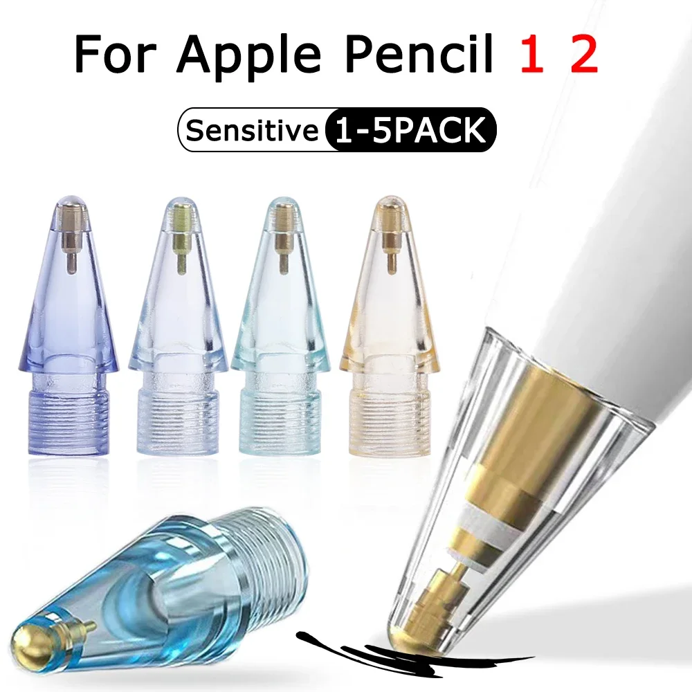 

For Apple Pencil 1st 2nd Gen Replacement Nib Stylus Smooth Touch Screen Sturdy Pen Tips for IPencil IPad Sensitive Nibs