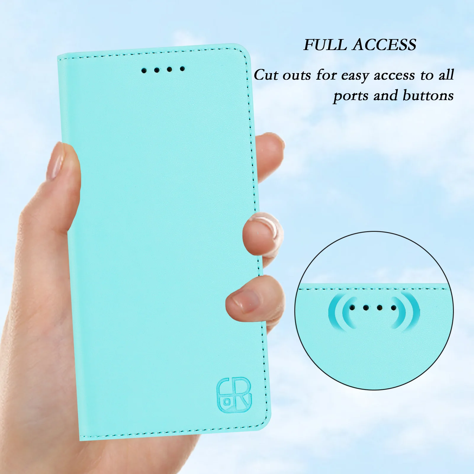 Leather Wallet Flip Case | Magnetic Protective Cover