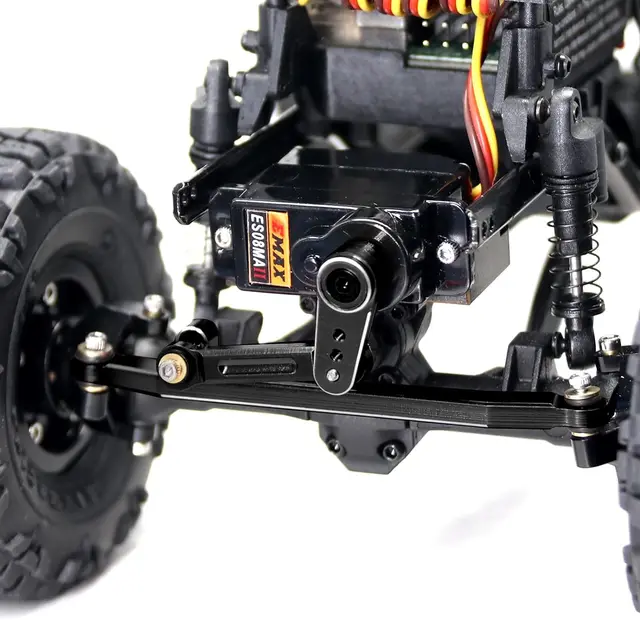 Red Aluminum Steering Linkage & Servo Mount Set For Axial SCX24 RC Crawler - Upgrade Parts For ES08MA II Servo - View #5