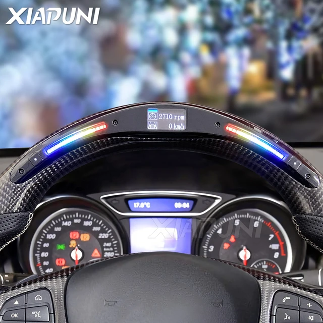 Carbon Fiber LED Steering Wheel for Benz Models CLS, CLA, GLE, GLS, GLA, and GLC (2014-2019) - Customized Sport Wheel - - Racext 5