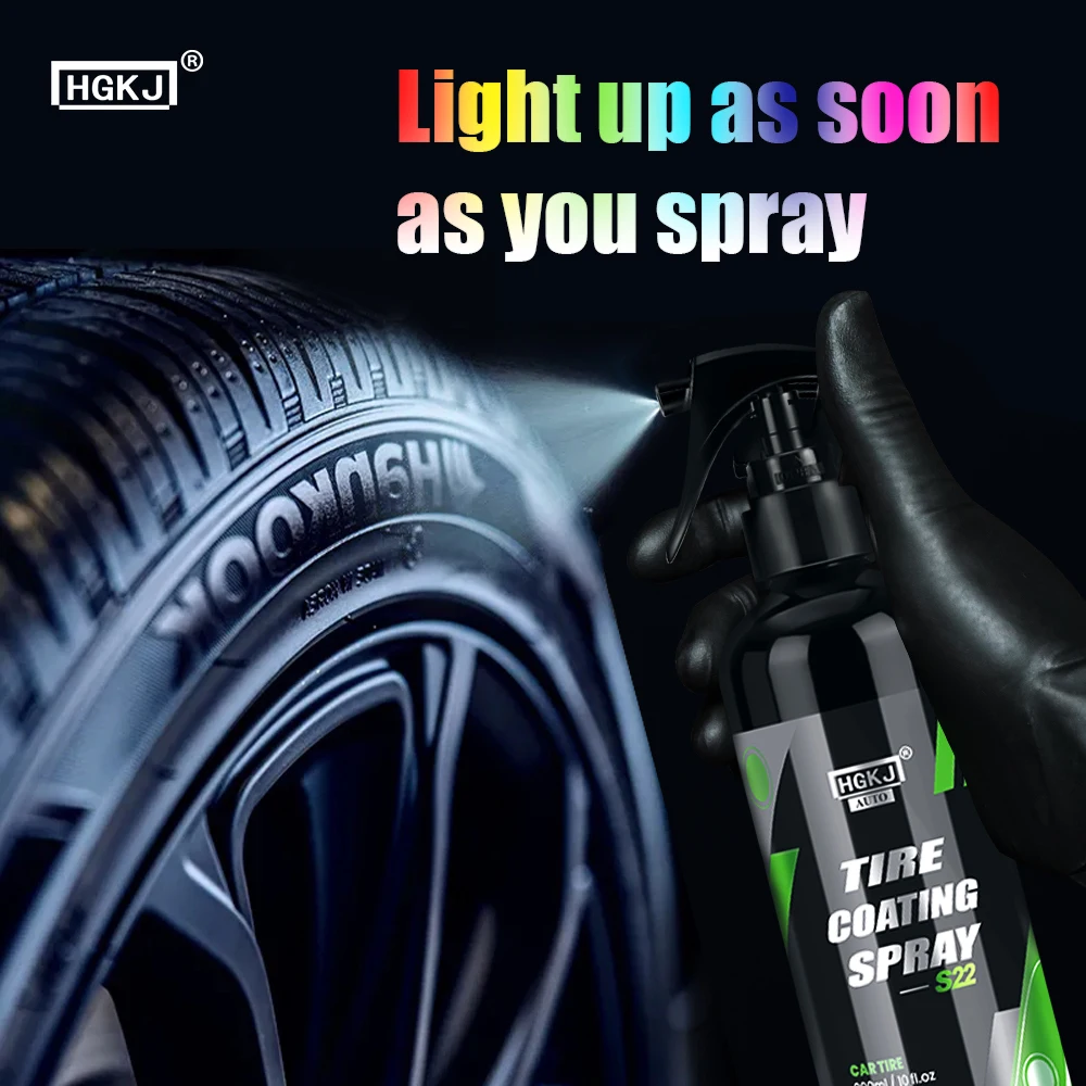 Car Tire Shine Spray Car Wheel Tire Cleaning Refurbishing Agent Auto
