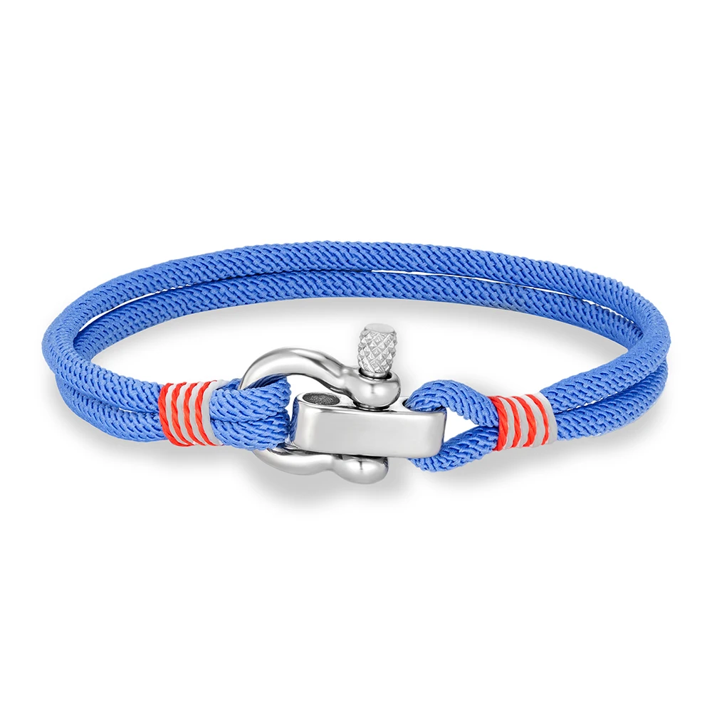 Braccialetti da uomo in acciaio inossidabile a ferro di cavallo