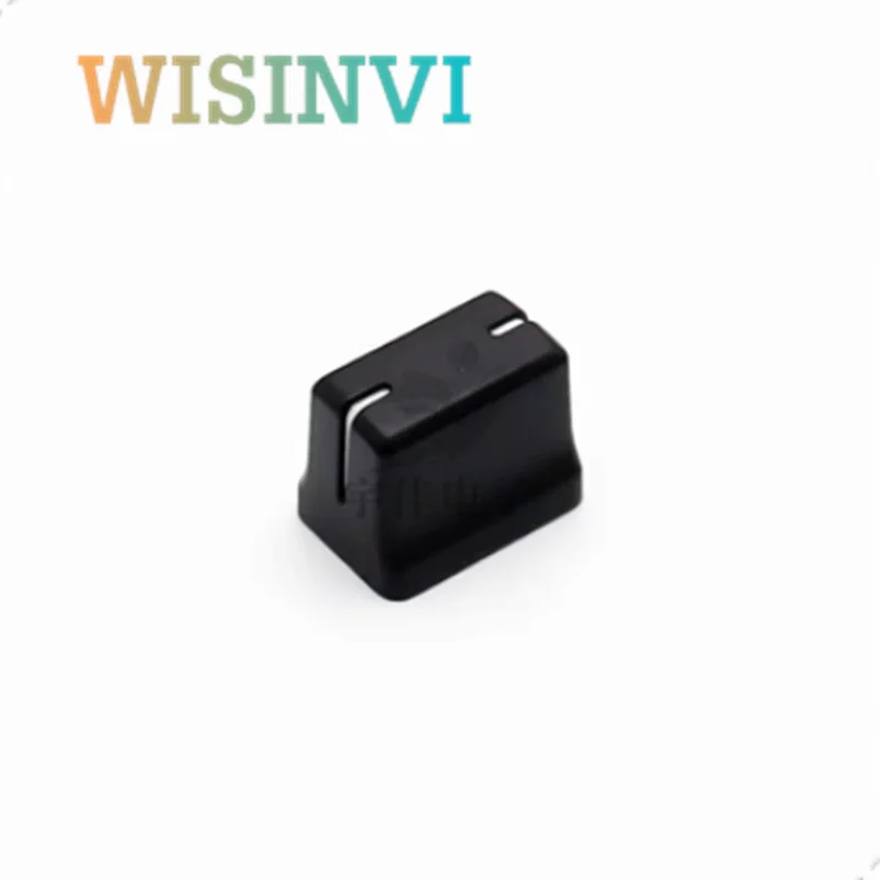 10 Stück 18.5*13*14,5mm Kunststoff mischer Steuerung Sound Table Balance Fader gerade Schiebe potentiometer Druck kappe Innen loch 4mm – Detail 7