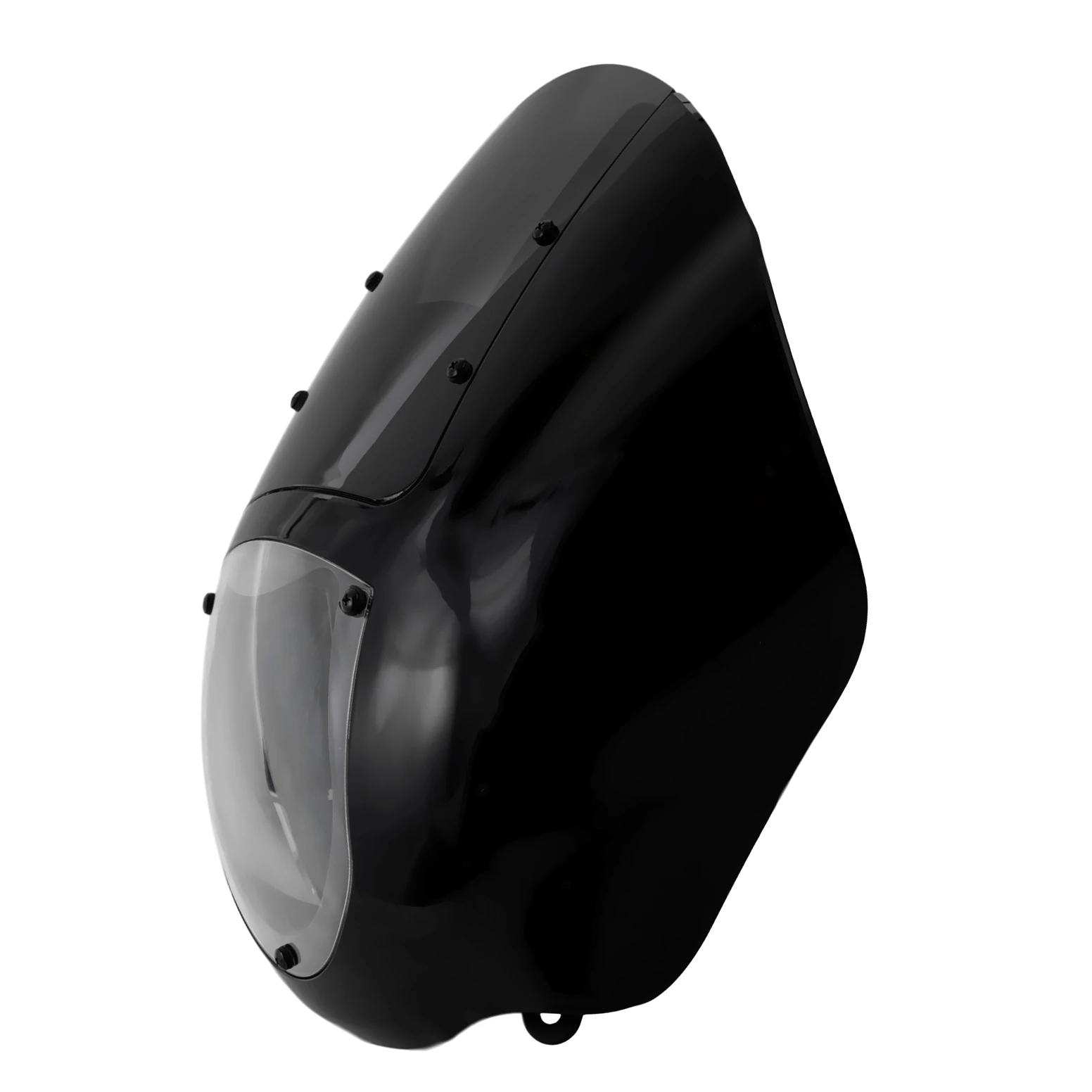 Black ABS Quarter Fairing with Clear PC Windshield for Harley 86-94 FXR and 95-05 Dyna Models