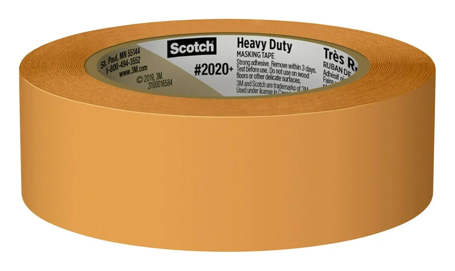 Heavy Duty Masking Tape, 1.41 in x 60.1 yd, 2020+-36AP, 1 roll