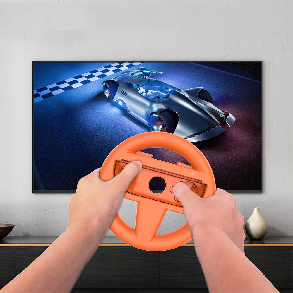 2Pcs/Set Hand Grips Left and Right Controller Racing Steering Wheels Games Handle Stand Holder for Switch 2 Joy Con Accessories