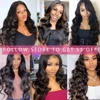 Beaufox Body Wave Bundles Brazilian Hair Weave Bundles 1/3/4 PCS Human Hair Bundles Natural /Jet Black 8-30"Remy Hair Extensions 6