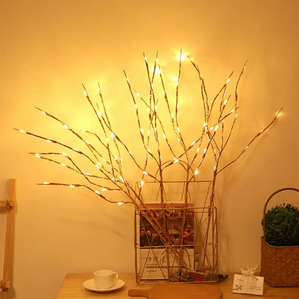 

Willow Branch Lamp Realistic Looking Battery Operated Artificial Plant Lighted Branch Night Light Desktop Decoration